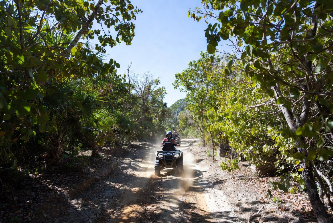 ATV adventure on a Bahamas island trail